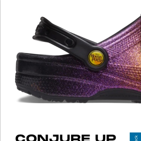 🎃RARE😱ONLY 1👀SOLDOUT👀W9/M7👌🏽9 7🔮DISNEY PARKS🏰CLOGS CROCS HOCUS POCUS🆕 - Picture 9 of 9